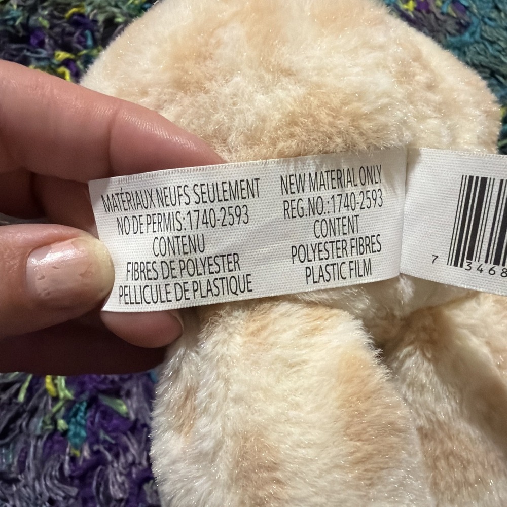 Kelly Baby Kelly Toy 12" Cuddle Giraffe Rattle Plush Crinkle Ears Unisex Beige - Picture 10 of 12